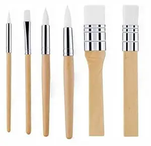 Nylon Paint Brushes Set Different Shapes Nylon Paint Brushes Set Different Shapes