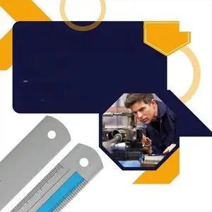 12+6in Metal Ruler Set Blue DIY Tool 12+6in Metal Ruler Set Blue DIY Tool