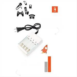 4-Slot AA/AAA Retractable Charging Stand 4-Slot AA/AAA Retractable Charging Stand