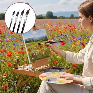 4Pcs Knife-Shaped Striper Brush Set 4Pcs Knife-Shaped Striper Brush Set