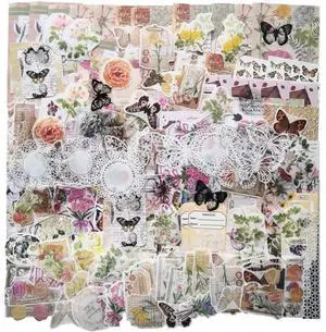 260Pcs Vintage Scrapbook Sticker Set 260Pcs Vintage Scrapbook Sticker Set