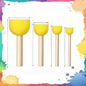 90Pcs Round Sponges Brush Set 90Pcs Round Sponges Brush Set
