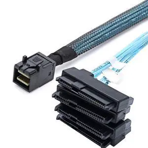 Mini SAS to 4xSFF-8482 Server Cable 1M Mini SAS to 4xSFF-8482 Server Cable 1M