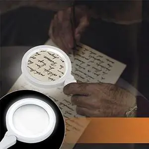 17 LED 3X/6X Reading Magnifier White 17 LED 3X/6X Reading Magnifier White