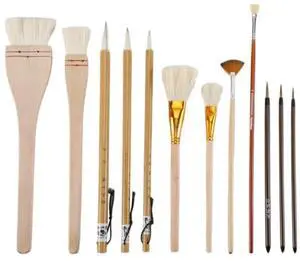 12Piece Pottery Glaze Brush Set 12Piece Pottery Glaze Brush Set
