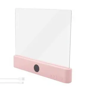 Rechargeable Clear LED Book Light Pink Rechargeable Clear LED Book Light Pink