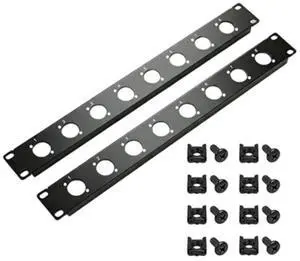 XLR Patch Panel 1U Rack Mount 2Packs XLR Patch Panel 1U Rack Mount 2Packs