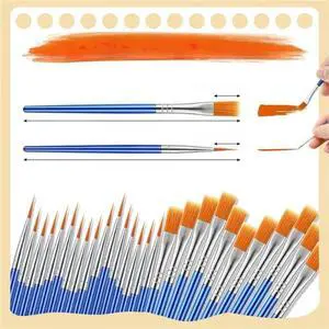 Bulk Small Round/Flat Paint Brushes Bulk Small Round/Flat Paint Brushes