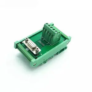 FOR DB9 D-SUB 9 Pin Vertical Breakout Board Terminal Adapter Din Rail FOR DB9 D-SUB 9 Pin Vertical Breakout Board Terminal Adapter Din Rail