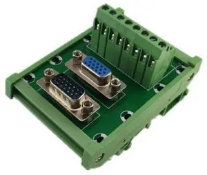 FOR DB15 VGA Female Male D-SUB 15 Pin Port Signals Breakout PCB Board FOR DB15 VGA Female Male D-SUB 15 Pin Port Signals Breakout PCB Board