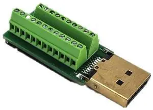 FOR 2pcs DP20 DisplayPort Male Port To Terminal Block Connector Adapter FOR 2pcs DP20 DisplayPort Male Port To Terminal Block Connector Adapter