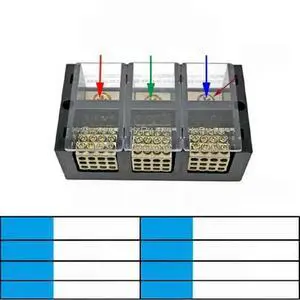 FOR Three-phase Three-wire Power Distribution Block 3 Pole Terminal FOR Three-phase Three-wire Power Distribution Block 3 Pole Terminal