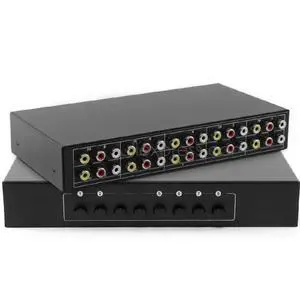 FOR 8X2 PORT AV SWITCH RCA Video Audio Selector Sharing Switcher FOR 8X2 PORT AV SWITCH RCA Video Audio Selector Sharing Switcher