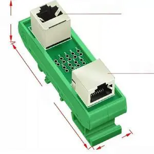 FOR 1-10 Channels RJ45 Female Breakout PCB Board Din Rail FOR 1-10 Channels RJ45 Female Breakout PCB Board Din Rail