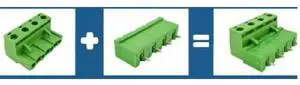 FOR 100 Sets 2EDG 5.08 Terminal Block Male Female Connector FOR 100 Sets 2EDG 5.08 Terminal Block Male Female Connector