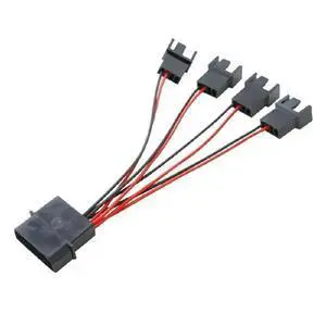 Computer Case Fan IDE Large 4pin to Small 4pin Adapter Computer Case Fan IDE Large 4pin to Small 4pin Adapter