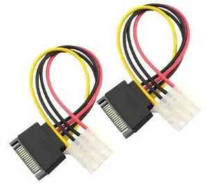 18cm 15 Pin Male to IDE Molex 4Pin Adapter for ATA Drives 18cm 15 Pin Male to IDE Molex 4Pin Adapter for ATA Drives