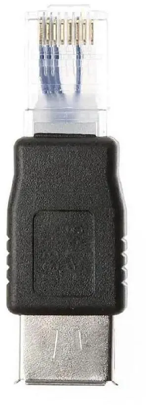 2Pcs USB Type A Female to RJ45 Ethernet Adapter Converter 2Pcs USB Type A Female to RJ45 Ethernet Adapter Converter