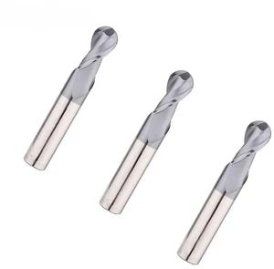 HRC50 2 Flute Ball Nose End Mill Tungsten Steel HRC50 2 Flute Ball Nose End Mill Tungsten Steel