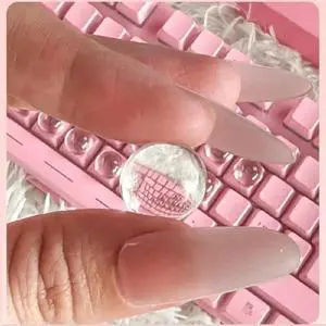 64Pcs Transparent Silicone Keycaps with 3D Stickers Long 64Pcs Transparent Silicone Keycaps with 3D Stickers Long