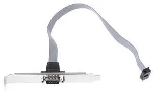 Motherboard 9Pin to RS232 DB9 COM Ribbon Cable Bracket Motherboard 9Pin to RS232 DB9 COM Ribbon Cable Bracket