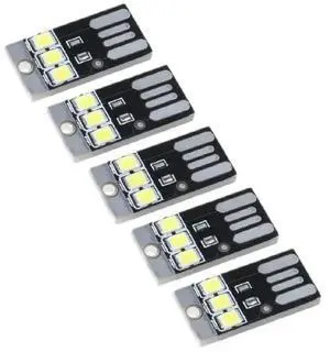 5Pcs USB LED Lamp Night Light Pocket Card Keychain Light 5Pcs USB LED Lamp Night Light Pocket Card Keychain Light
