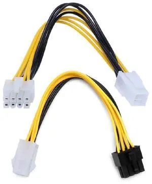 ATX 4-Pin Male to 8-Pin Female CPU Power Adapter Cable ATX 4-Pin Male to 8-Pin Female CPU Power Adapter Cable