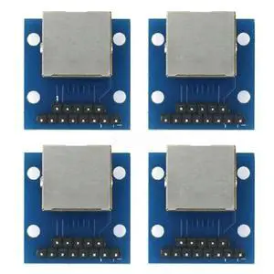 RJ45 Breakout Board 8P8C Socket 2.54mm Pitch LED RJ45 Breakout Board 8P8C Socket 2.54mm Pitch LED