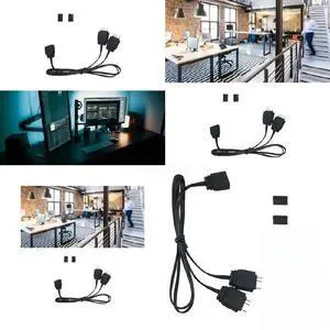 ARGB 5V 3Pin Extension Cable 1 to 2 Splitter Hub ARGB 5V 3Pin Extension Cable 1 to 2 Splitter Hub