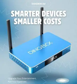 Superbox Premium Edition Dingbox D2 - Android 12, 4GB RAM, 64GB Storage, Brand-new UI/UX Design with Voice Control, Extended Timeshift Function, Parental Control, Smart Android TV Box Media Player
