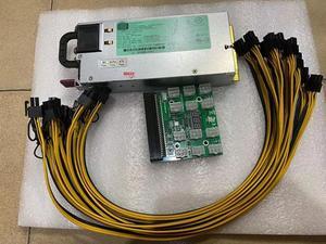1200W GPU Mining PSU Server Power Supply HSTNS-PL11 490594-001 438203-001 For HP DL580 G6 G7 PCI-E Breakout Board 6Pin Cable