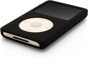 DIXSG Silicone Skin Case Cover for iPod Classic 6th 7th 80GB, 120GB Thin 160GB and iPod Video 5th 30gb Black