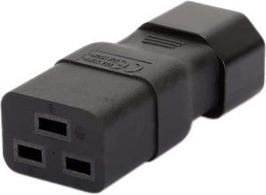 DIXSG PDU UPS Power IEC Male C14 to Female C19 Adapter IEC Connector