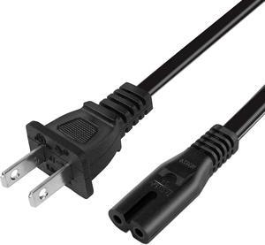DIXSG Power Cord Cable Compatible Canon PIXMA MG / MP / MX / IP Series Printers, 2 Prong Replacement Printer Power Cable
