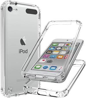 DIXSG Clear iPod Touch 7th Generation Case Heavy Duty Full Body Rugged Slim Fit Shockproof Cover for iPod Touch 5/6/7th Generation