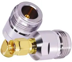 DIXSG 2PCS N Type Female to SMA Male Coaxial Adapter SMA to N Coax Connector