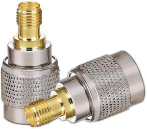 DIXSG SMA Female to TNC Male Coax Connector TNC to SMA Coaxial Adapter 2pcs