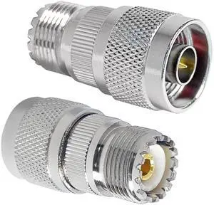 DIXSG UHF Female to N Male Connectors SO239 Female to N-Tppe Male Adapter Coaxial Connector 2PCS