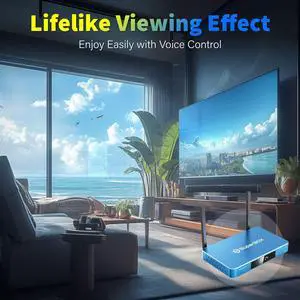 SuperBox S6 MAX Android 12 TV Streaming Media Player, App Store, Multiport Hub, Android TV Box With Voice Remote Control And Quad-core Smart, 4GB DDR3, 64G, WiFi 6K With All Channel And 6 Freebies!!