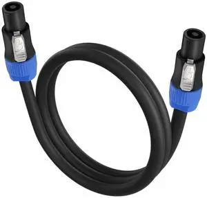 EBXYA 3 Feet Speakon Speaker Cable 12 Gauge(AWG) - Premium Speakon to Speakon Audio Cable Cord with NL4FX (NL4FC) Connector - 4 Conductor