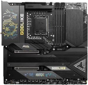 MSI MEG Z790 GODLIKE MAX LGA 1700 Intel Z790 SATA 6Gb/s Extended ATX DDR5 PCI-E x16 slot  M.2 2.5Gbps LAN Wi-Fi 7 Bluetooth Motherboard