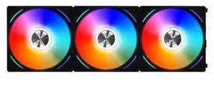 LIAN LI UNI FAN AL120 RGB BLACK 3X 12CM FAN PACK WITH CONTROLLER