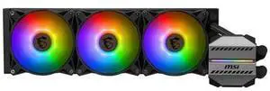 MSI MAG CORELIQUID M360 all-in-one liquid CPU Cooler 360mm Radiator, 3*120mm ARGB Fans, Compatible with Intel LGA1700, 1200 and AM5, AM4 socket