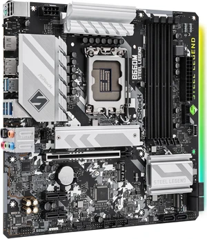 ASRock B660M STEEL LEGEND LGA 1700 Intel B660 SATA 6Gb/s DDR4 Micro ATX Motherboard ASRock B660M STEEL LEGEND LGA 1700 Intel B660 SATA 6Gb/s DDR4 Micro ATX Motherboard