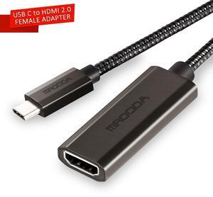 Mrocioa USB C to HDMI Adapter 4k 60hz, Type C to HDMI Female AdapterUSB-C 3.1 Male to HDMI Female Adapter Thunderbolt 3/4 Compatible