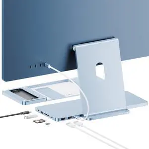 PULWTOP USB C Hub for iMac 24 inch 2021 2023 2024, 8 in 1 iMac USB Hub with M.2 SSD Expansion (SSD Not Included), USB A/C 3.2 10Gbps, 2 USB A 2.0, SD/TF, iMacM1 M3 M4 Slim Dock Accessories