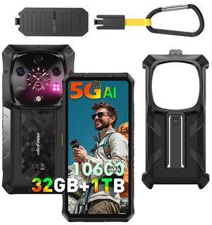 Ulefone Armor 28 Ultra 5G AI Rugged Phone, 32GB+1TB/2TB Expansion, MTK Dimensity 9300+ 12-Core, 6.67" AMLOD Dual Screen, 64MP+50MP+50MP Real Camera, 10600mAh/120W, IP68/IP69K, 8K Video +CASE