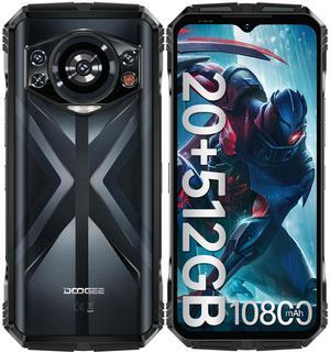 DOOGEE S118 Rugged Phone Unlocked 2024-Android 14 Rugged Smartphone, Helio G99 20GB RAM+512GB ROM, 6.58" FHD+120HZ, 10800mAh Battery-33W Cell Phones, 50MP Camera Waterproof Phone/4G Dual SIM/NFC/OTG