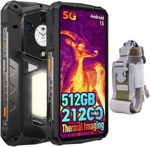 Ulefone Armor 29 Pro Thermal, 5G AI Rugged Phone, 32GB+512GB/2TB, MTK Dimensity 7400, 6.67" AMLOD Dual Screen, 64MP+50MP+50MP Real Camera, 21200mAh/120W, 1000LM LED Light, Widevine L1, Android 15