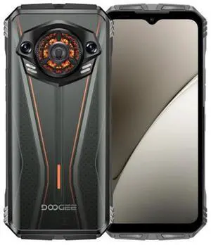 DOOGEE S Punk Pro, Side Fingerprint, 20(8+12)GB+512GB, 6.6 inch Android 14 Unisoc T7280 Octa Core, Network: 4G, OTG, NFC (Black Silver) Orange
